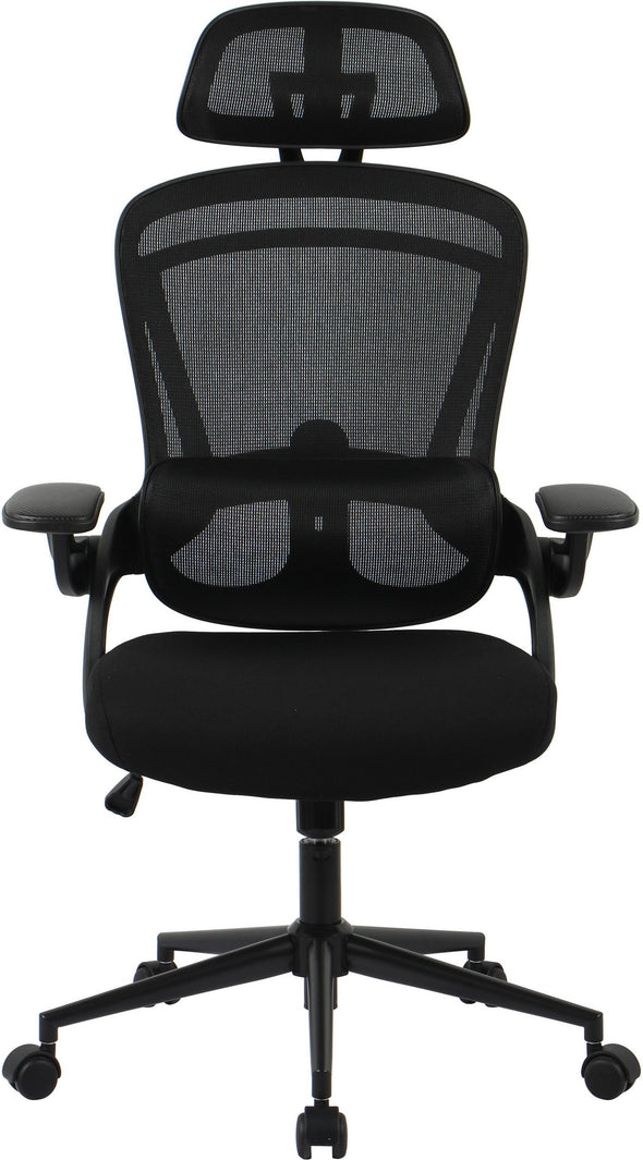 Scaun de birou Noelia negru ergonomic și reglabil - LunaHome.ro