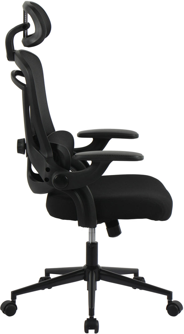 Scaun de birou Noelia negru ergonomic și reglabil - LunaHome.ro