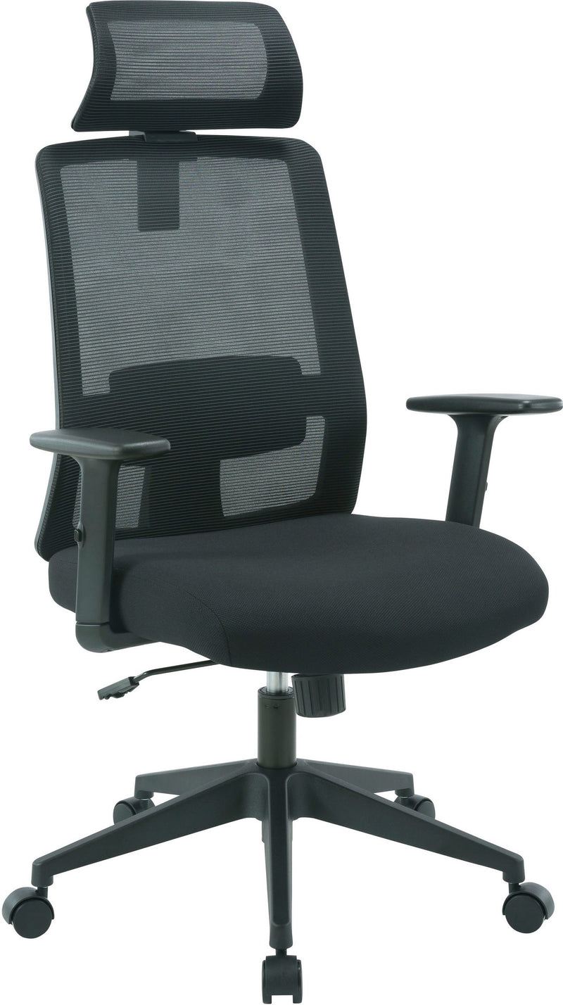 Scaun de birou Tallard ergonomic cu spate respirabil negru - LunaHome.ro