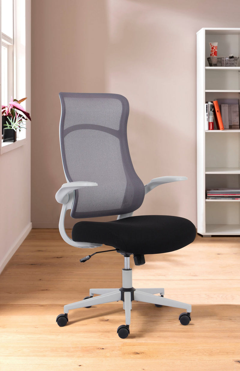 Scaun de birou Toico ergonomic gri cu negru reglabil - LunaHome.ro