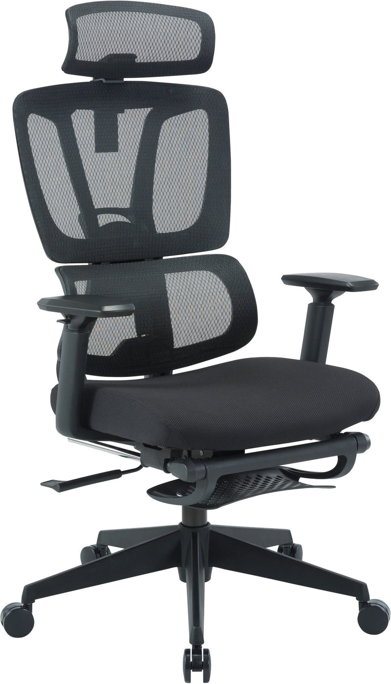 Scaun de birou Zellina negru cu material respirabil ergonomic
