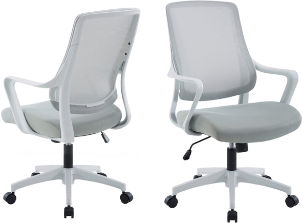 Scaun de birou ergonomic Imperia gri deschis reglabil - LunaHome.ro