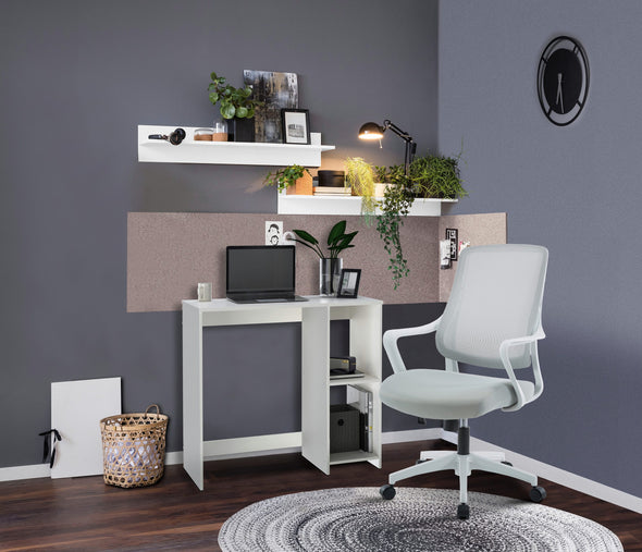 Scaun de birou ergonomic Imperia gri deschis reglabil - LunaHome.ro