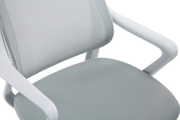 Scaun de birou ergonomic Imperia gri deschis reglabil - LunaHome.ro