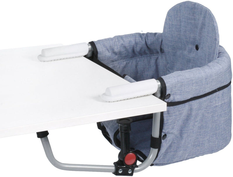 Scaun de masa Relax pliabil portabil pentru copii albastru Jeans - LunaHome.ro