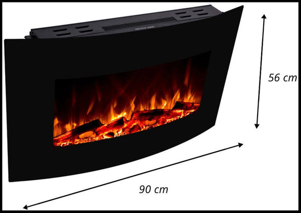 Semineu decorativ Husun cu lumini LED si temporizator - LunaHome.ro