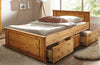 Sertar pentru pat Hugo din lemn de pin natur 199 cm lungime - LunaHome.ro