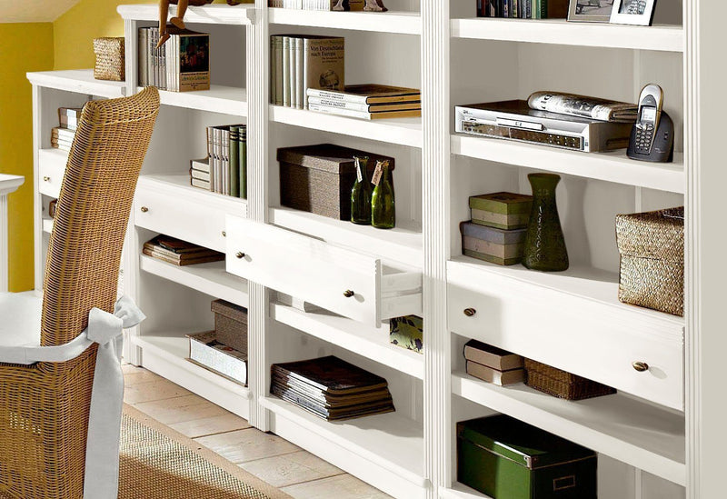Sertar pentru raft de bibliotecă Soeren, alb, 76 cm - LunaHome.ro
