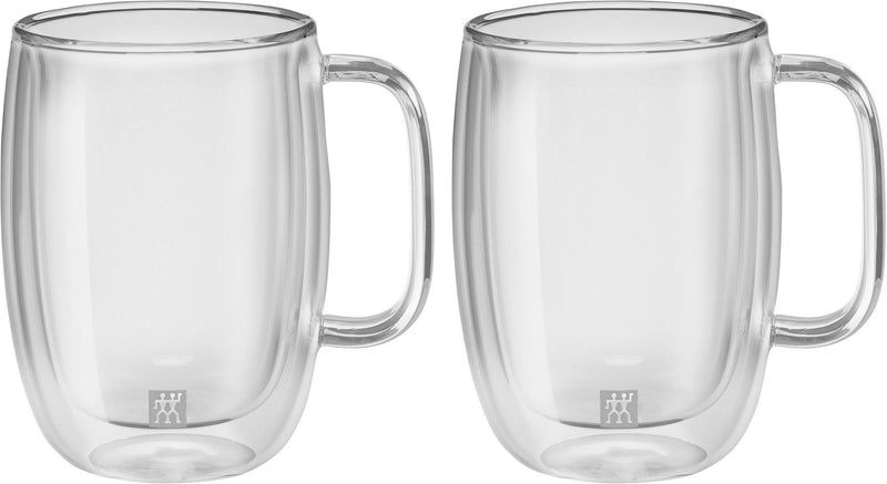 Set 2 cani Sorrento din sticla borosilicata cu pereti dubli pentru cafea - LunaHome.ro