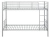 Set 2 paturi stivuibile Hayo din metal argintiu 90x200 cm