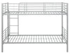Set 2 paturi stivuibile Hayo din metal argintiu 90x200 cm