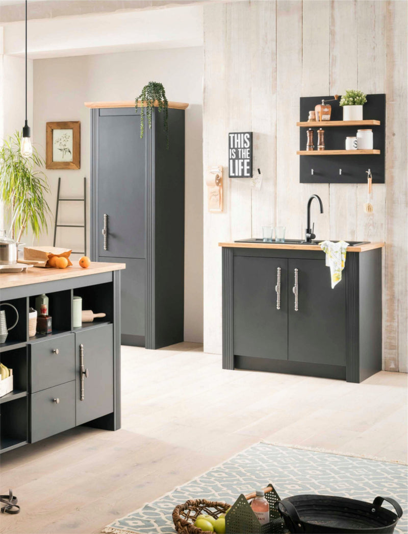 Set 2 piese mobila bucatarie Westminster antracit 96 cm - LunaHome.ro