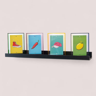 Set 2 rafturi de perete pentru Queence inguste 70 cm lungime - LunaHome.ro