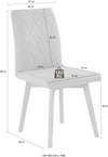 Set 2 scaune Brest din microfibra maro cu picioare din lemn - LunaHome.ro