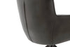 Set 2 scaune Limone din piele naturala antracit cu picioare metalice - LunaHome.ro