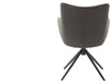 Set 2 scaune Limone din piele naturala antracit cu picioare metalice - LunaHome.ro