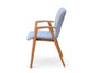 Set 2 scaune Loreen cu cotiere din lemn si tapiterie gri - LunaHome.ro