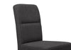 Set 2 scaune Nina din microfibra negru cu picioare din lemn - LunaHome.ro