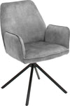Set 2 scaune Ottawa cu aspect vintage gri - LunaHome.ro