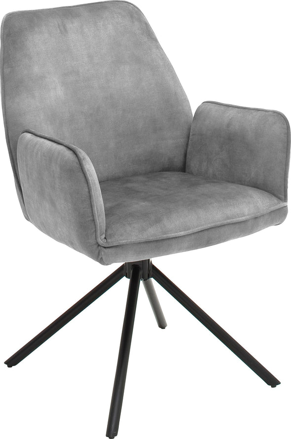 Set 2 scaune Ottawa cu aspect vintage gri - LunaHome.ro
