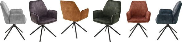 Set 2 scaune Ottawa cu aspect vintage gri - LunaHome.ro