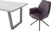 Set 2 scaune Ottawa cu aspect vintage gri antracit