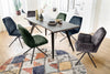 Set 2 scaune Ottawa cu aspect vintage gri antracit