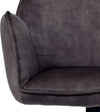 Set 2 scaune Ottawa cu aspect vintage gri antracit