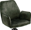 Set 2 scaune Ottawa cu aspect vintage verde masliniu - LunaHome.ro