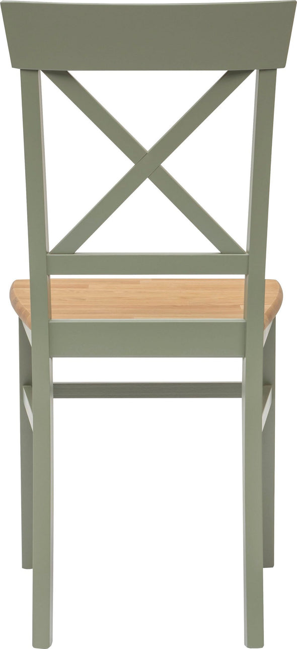 Set 2 scaune Tatra verde din lemn de fag si stejar - LunaHome.ro