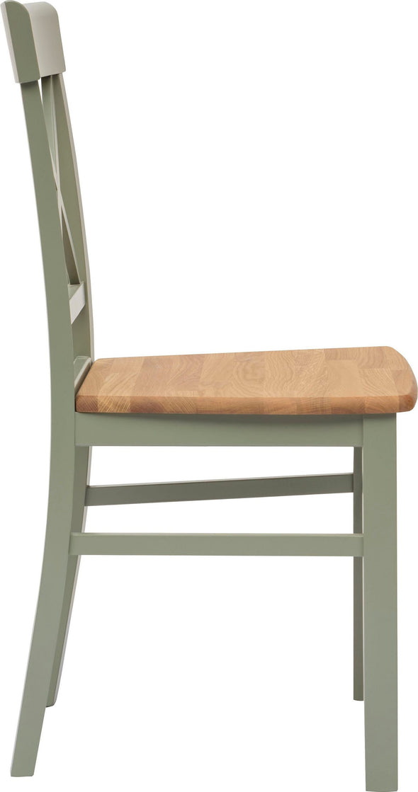 Set 2 scaune Tatra verde din lemn de fag si stejar - LunaHome.ro