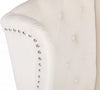 Set 2 scaune crem Liao cu design elegant, picioare din lemn de mesteacan - LunaHome.ro