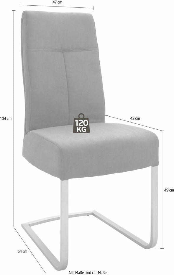 Set 2 scaune maro Talena cu cadru metalic si aspect de piele - LunaHome.ro