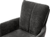 Set 2 scaune rotative Malia cu tapiterie antracit si baza metalica - LunaHome.ro