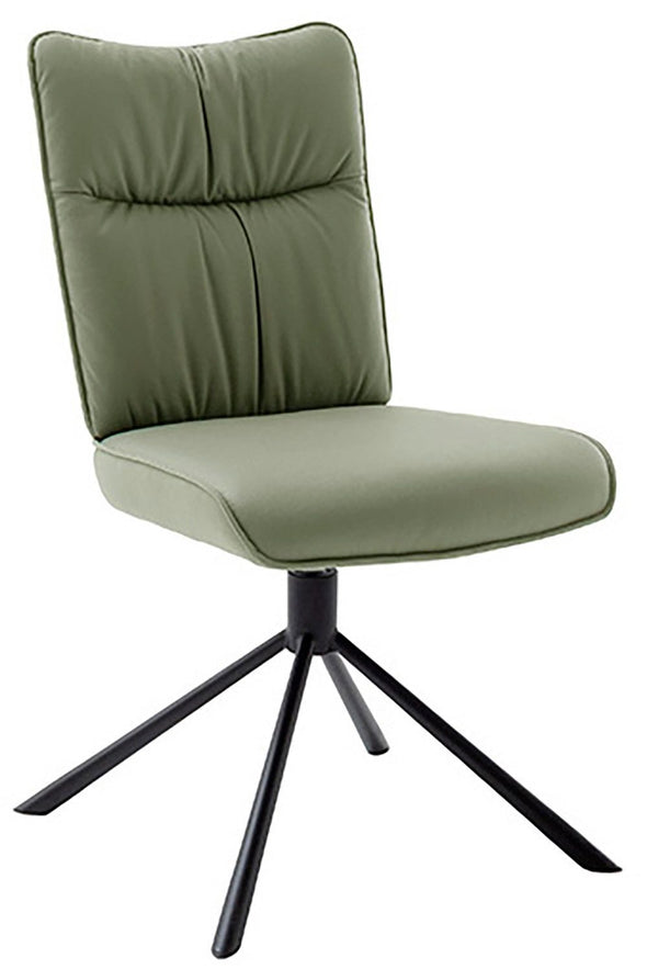 Set 2 scaune rotative Marin din microfibra verde masliniu - LunaHome.ro