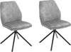 Set 2 scaune rotative Ottawa gri cu aspect vintage - LunaHome.ro