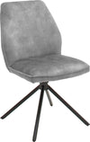 Set 2 scaune rotative Ottawa gri cu aspect vintage - LunaHome.ro