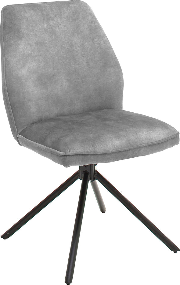 Set 2 scaune rotative Ottawa gri cu aspect vintage - LunaHome.ro