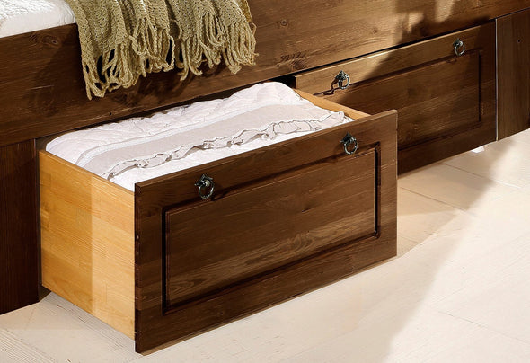 Set 2 sertare Ticino pentru pat din lemn de pin maro, 72 cm lățime - LunaHome.ro