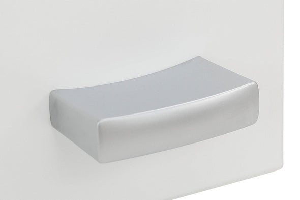 Set 2 uși Dana albe cu inserție de sticlă și mâner 74x34 cm - LunaHome.ro
