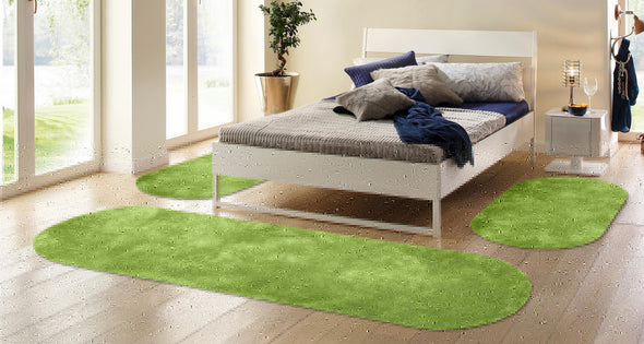 Set 3 covoare Dana Bruno Banani verde foarte moi și pufoase - LunaHome.ro