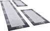 Set 3 covoare Royal Ganges din lana gri 70cm lățime - LunaHome.ro