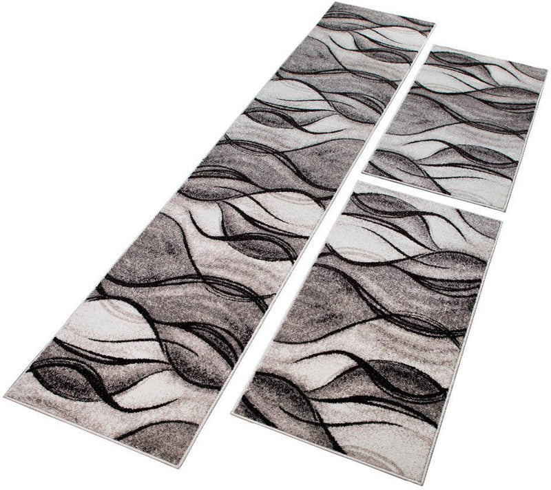Set 3 covoare de dormitor Tritom bej 67 cm lățime - LunaHome.ro