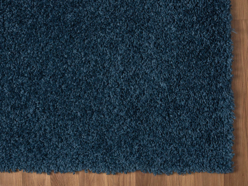 Set 3 covoare pentru dormitor Banji albastru inchis 70cm latime - LunaHome.ro