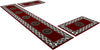 Set 3 covoare pentru dormitor »Shari« cu model oriental roșu