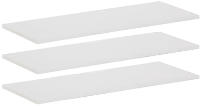 Set 3 rafturi de dulap Ayanna din lemn de pin alb 83x32 cm - LunaHome.ro