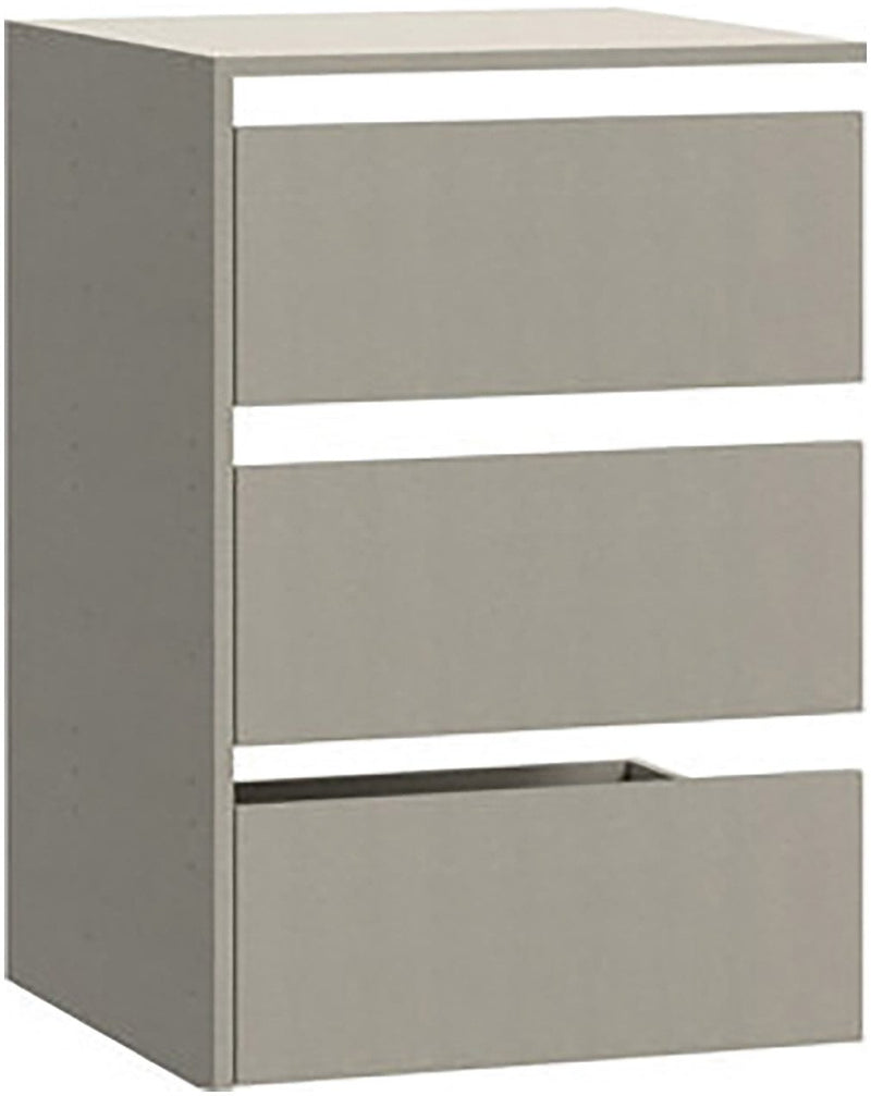 Set 3 sertare Forte pentru dressing gri 53.5 cm lățime
