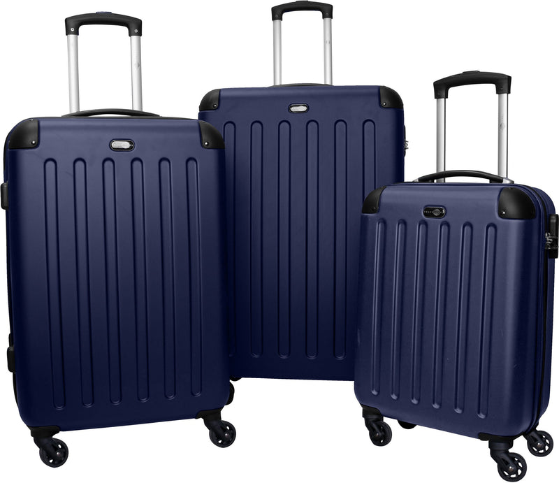 Set 3 trollere de calatorie Austin Travel Pal cu carcasa dura - LunaHome.ro