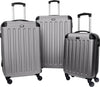 Set 3 trollere gri de calatorie Austin Travel Pal cu carcasa dura - LunaHome.ro