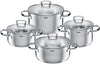 Set 4 oale cu capac din otel inoxidabil Toscana Silit - LunaHome.ro